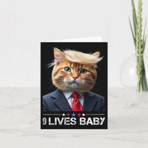 Carte Cat Trump 9 Vit Ba1drôle Mème Trump