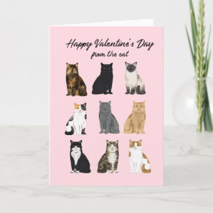 Carte Cat Valentine's Day