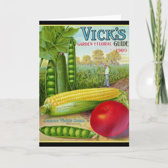 Carte Catalogue des semences de légumes 1909 (Devant)