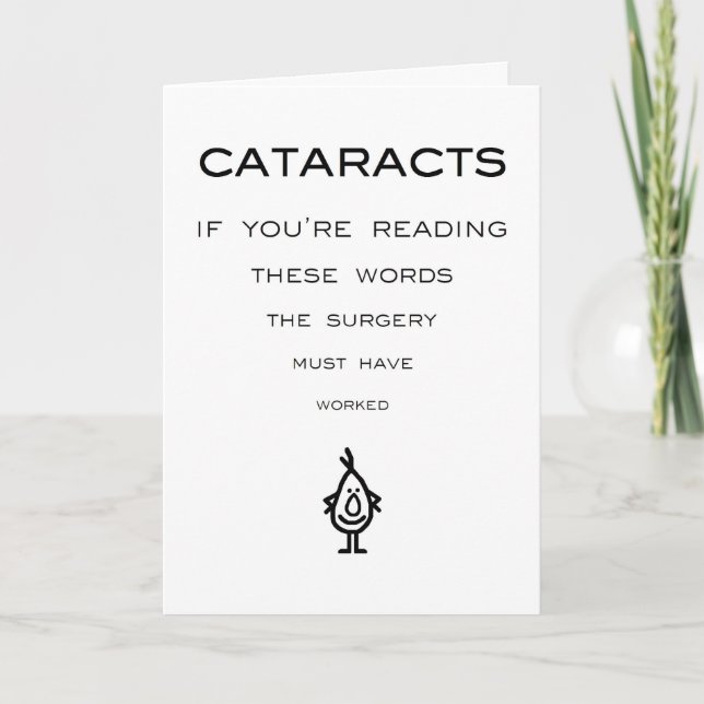 Carte Cataractéries - Une Chirurgie Drôle De Cataracte O (Devant)