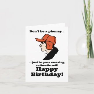Carte Catcher in the Rye Holden Caulfield Birthday 