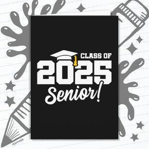 Carte Catégorie de 2025 Diplômé Senior 2025