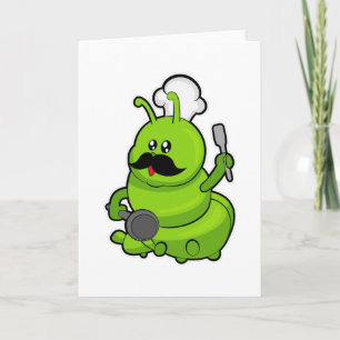Carte Caterpillar comme cuisinière avec Moustache