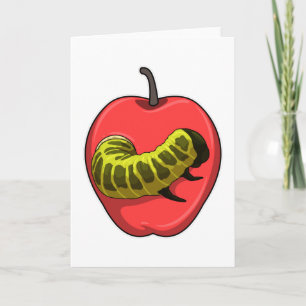 Carte Caterpillar with Apple
