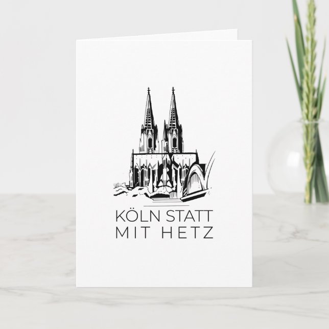 Carte Cathédrale de Cologne (Devant)