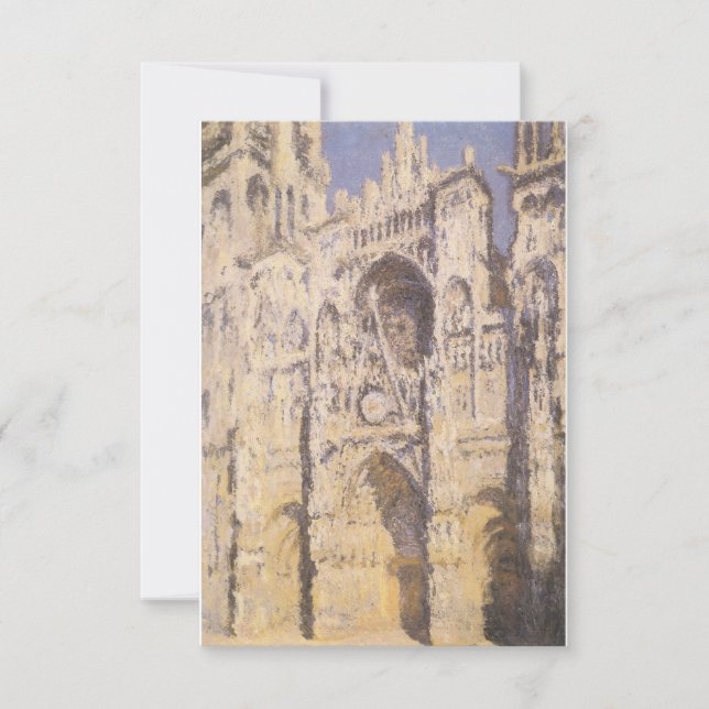 Carte Cathédrale de Rouen, Harmony Blue Gold de Claude M (Devant)