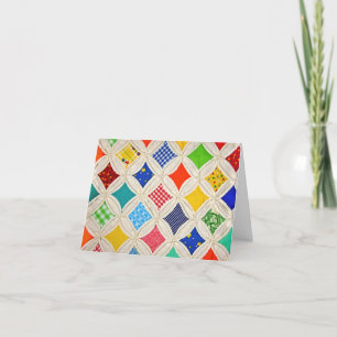 Carte Cathédrale Fenêtre Quilt merci