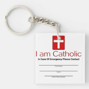 Carte catholique de contact de secours