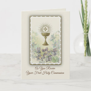 Carte Catholique de la première sainte communion