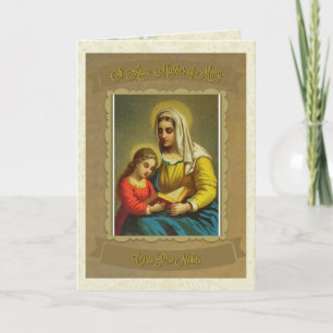 Carte Catholique Sainte-Anne Mère de Marie Note Card