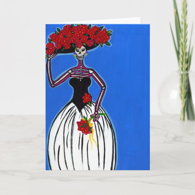 Carte Catrina la jeune mariée moderne (Devant)