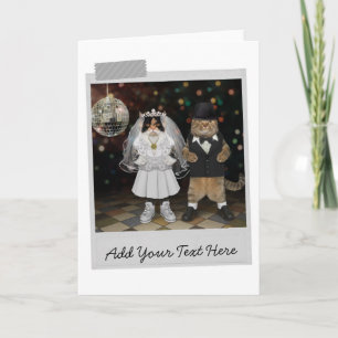 Carte Cats Mariage Funny Card