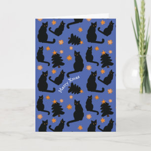 CARTE CATS XMAS PERSONNALISABLE