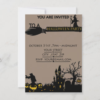 Carte Cauchemar avant Noël Halloween billet de fête