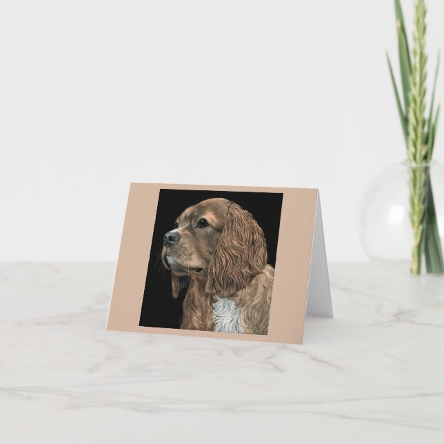 Carte Cavalier King Charles Spaniel - Rosie (Devant)