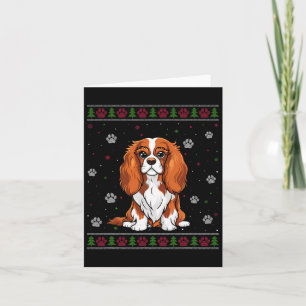 Carte Cavalier King Charles Spaniel Sweat de Noël Do
