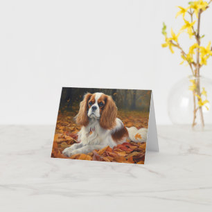 Carte Cavalier King en automne Feuilles automne Inspirat