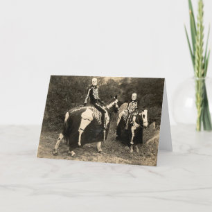 Carte cavaliers du squelette 1900's