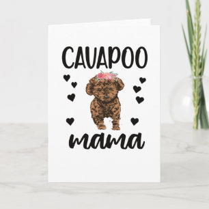 Carte Cavapoo Chien Mama Cavoodle Amoureux des chiens Ca