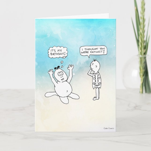 Carte Cave Comics : C'est mon anniversaire ! (Devant)