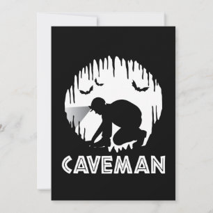 Carte Caveman - Spéléologie Drôle