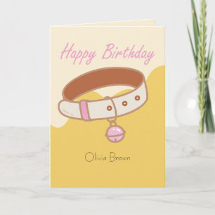 Carte Ce chat Vie heureux Anniversaire Nom Enfants Anniv