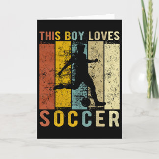 Carte Ce garçon aime les garçons de football