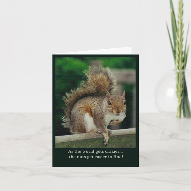 Carte Ce monde fou facilite la recherche des noix (Devant)