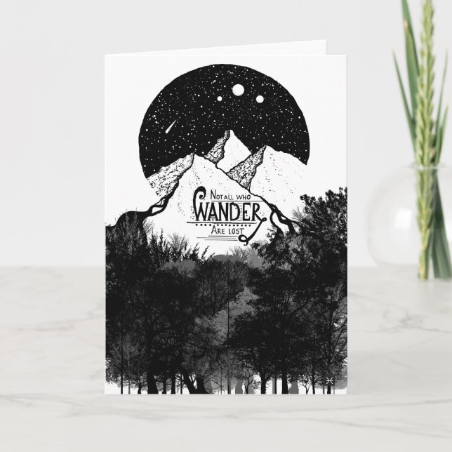 Carte Ce ne sont pas tous ceux qui WANDER qui ont perdu  (Devant)