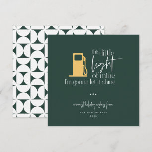 Carte Ce Petit Feu De Gaz Fantaisie De Lumière Noël