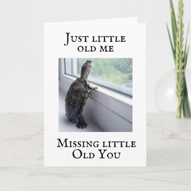 CARTE CE PETIT TORTUE EST UN COMÉDIEN (Devant)