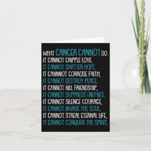 Carte Ce que le cancer ne peut pas faire Neuralgie Trige