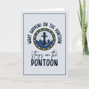 Carte Ce qui se passe sur le ponton reste sur le ponton