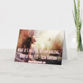 Carte Ce qui si je tombe - citation d'Erin Hanson