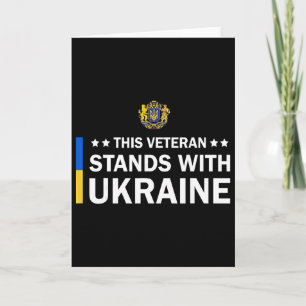 Carte Ce vétéran se tient avec l'Ukraine