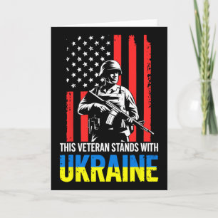 Carte Ce vétéran se tient avec l'Ukraine 11 