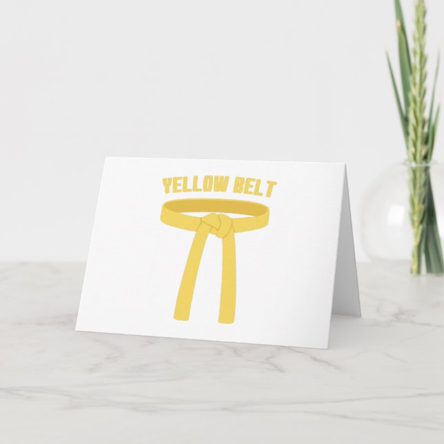 Carte Ceinture jaune (Devant)