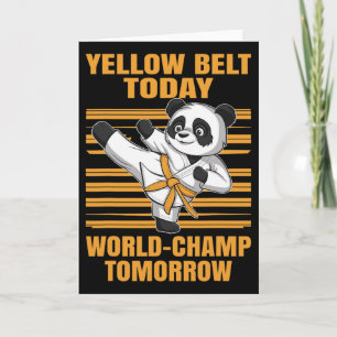 Carte Ceinture jaune aujourd'hui champion du monde demai