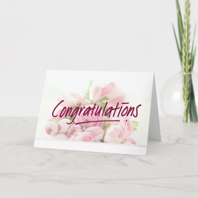 CARTE **CELA DEMANDE UNE CÉLÉBRATION** FÉLICITATIONS (Devant)