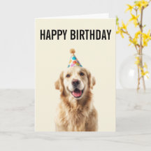 Célébration d'anniversaire de Golden Retriever