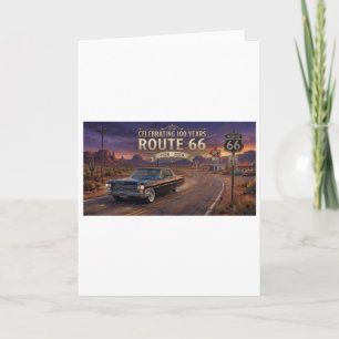 Carte Célébration de 100 Ans : Route 66 