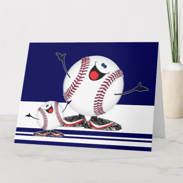 Carte Célébration de baseballs (Devant)