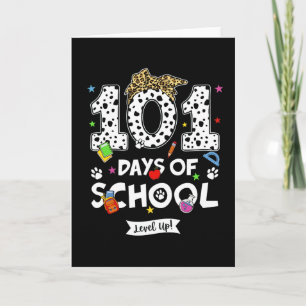 Carte Célébration de classe de vache mignonne de 101 jou