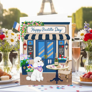 Carte Célébration de la Fête de la Bastille au Café Cani