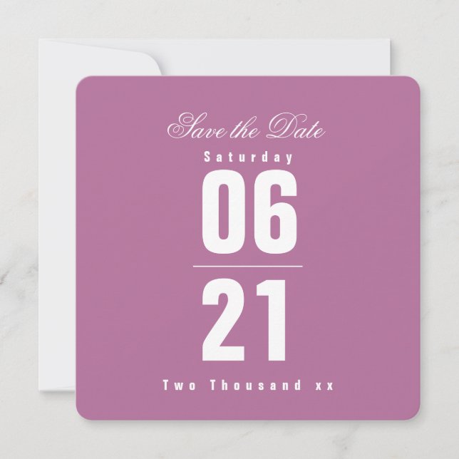 Carte Célébration de la lavande royale|Solid |Enregistre (Devant)