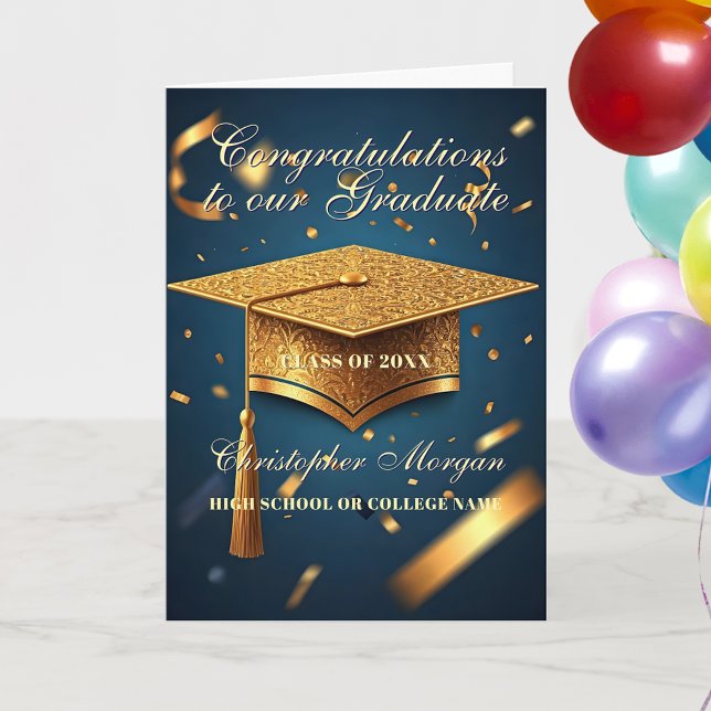 Carte Célébration de la Marine et de la Gold Graduation (Créateur téléchargé)