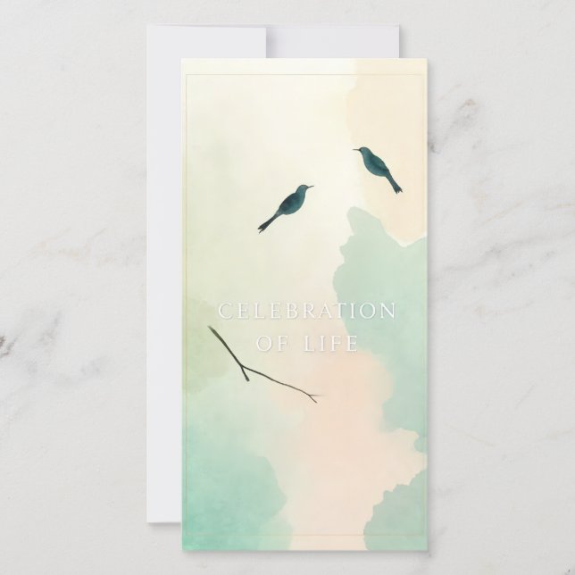 Carte Célébration de la vie Fête de funérailles artisana (Devant)