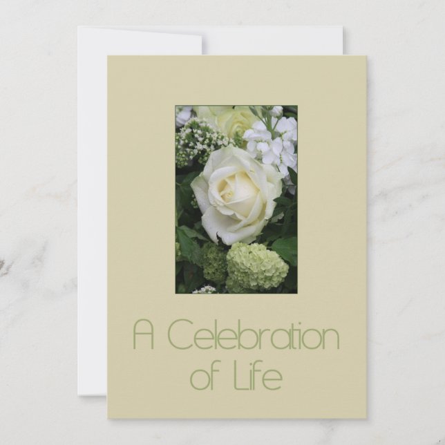 Carte Célébration de la vie Service commémoratif Invitat (Devant)