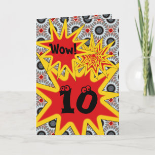 Carte Célébration de l'anniversaire de Sensational10th
