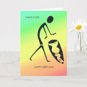 Carte Célébration de l'art africain des couleurs Anniver